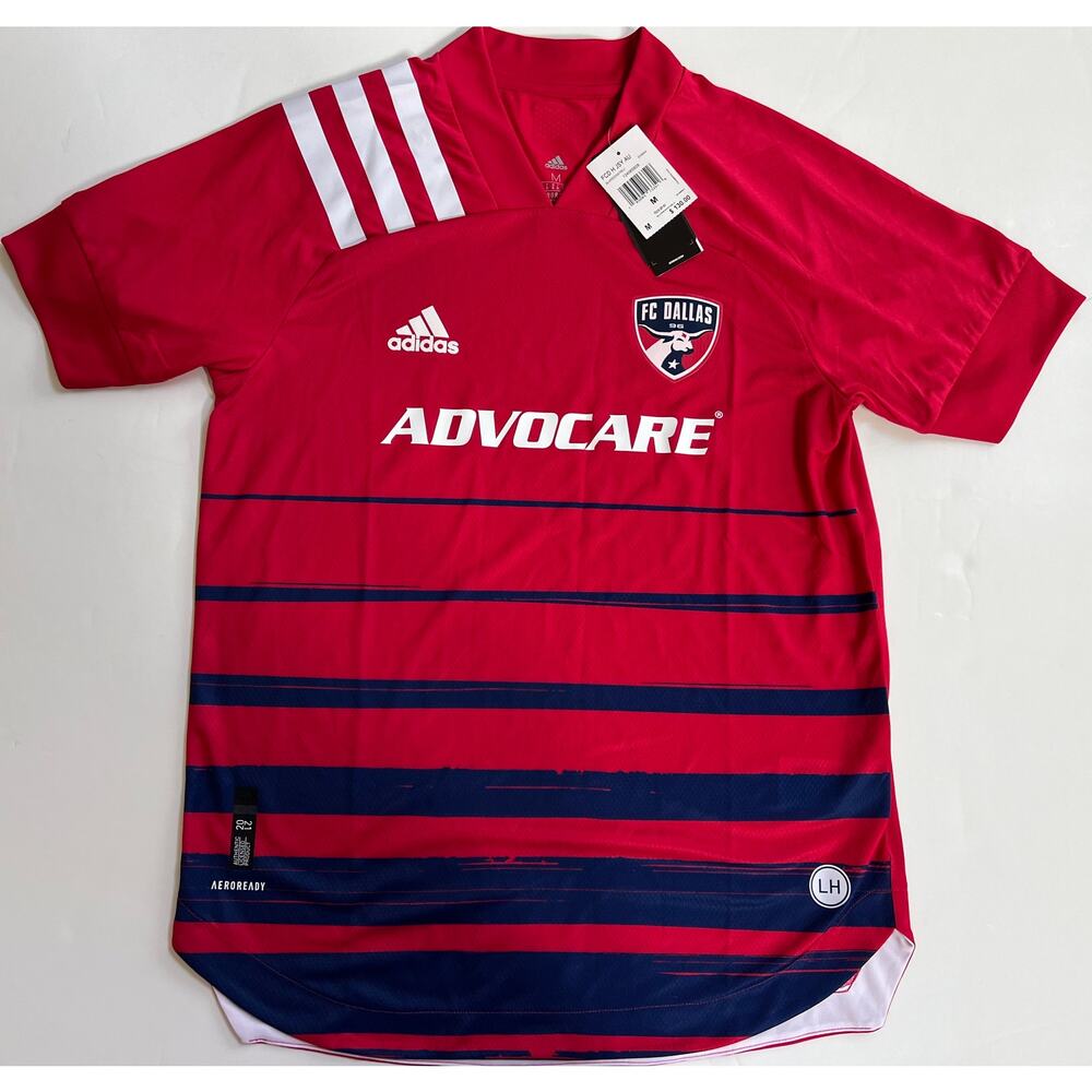 Adidas Men’s FC Dallas Home Authentic Soccer Jersey  EH8694 Size M $130 NWT